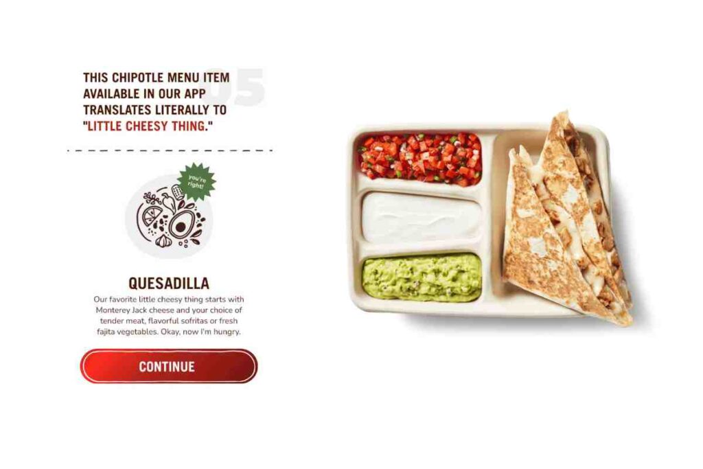 chipotle iq answer questions chipotle quesadilla quiz answer