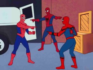spiderman triple meme template blank spiderman triple meme template