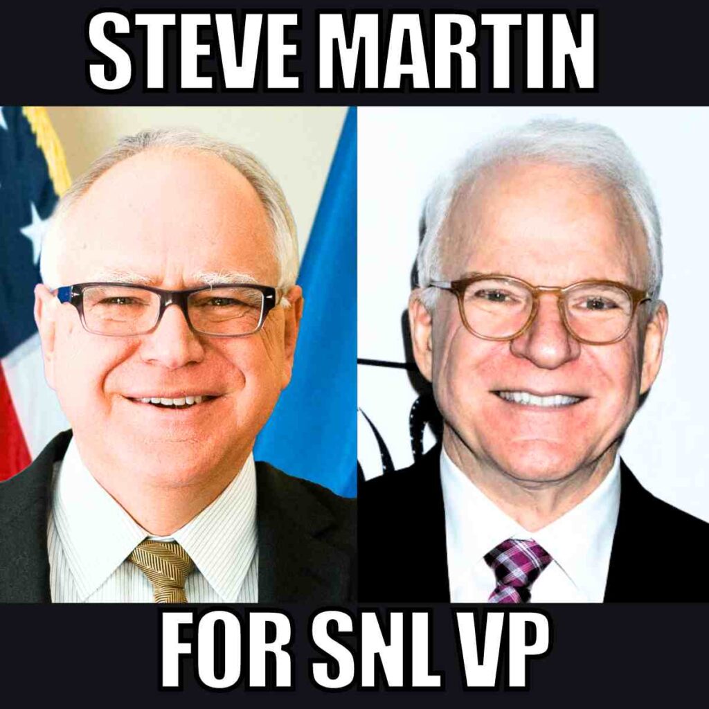 steve martin tim walz meme steve martin playing tim walz on snl