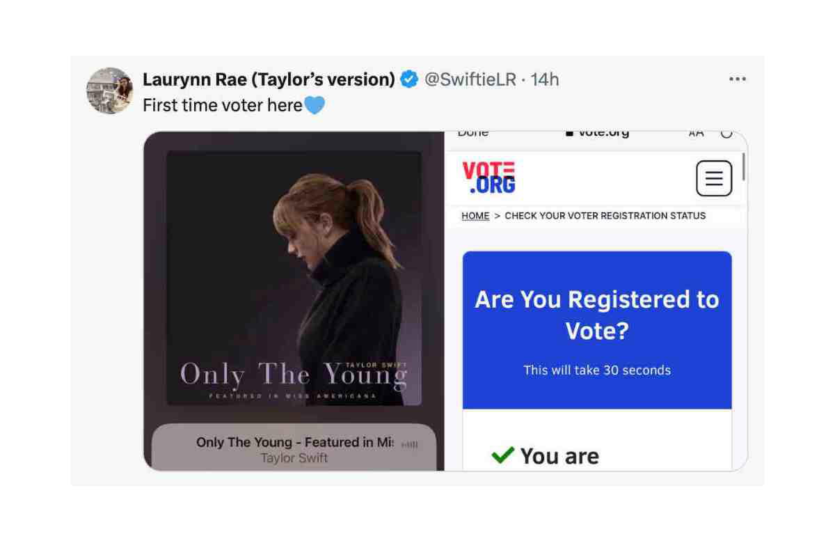 swifties first time voters meme taylor swift activating swifties first time voters