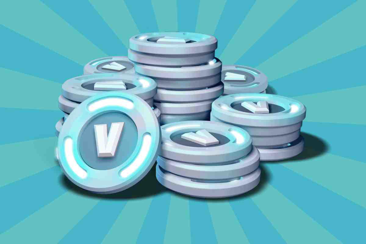 fortnite vbucks A stack of Fortnite V-Bucks gleaming like treasure, ready to fuel your next virtual shopping spree and questionable outfit choices.