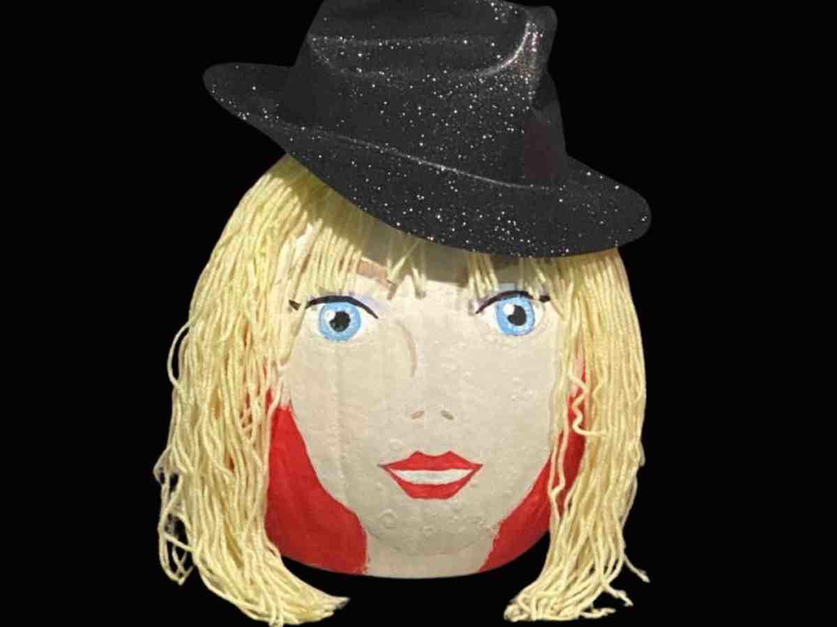 taylor swift pumpkin painting painted pumpkin on taylor swift