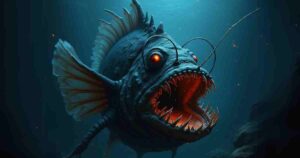 Collection of funny black devil anglerfish memes