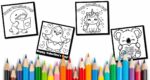 free coloring valentine cards for kids