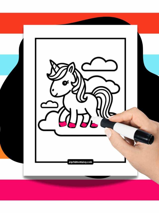 Magical Printable Unicorn Coloring Pages for Kids and Adults