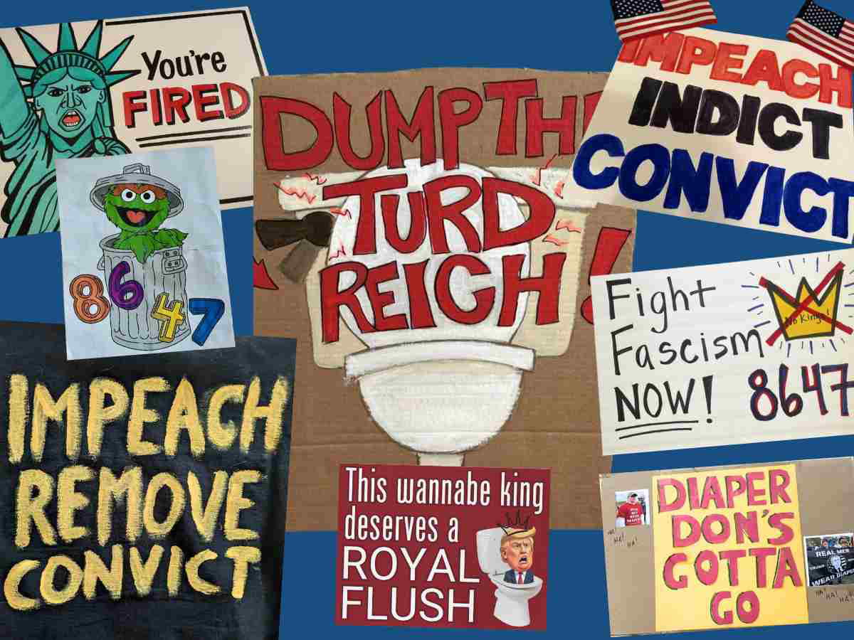 Impeach Trump Protest Signs Collage of Impeach Trump No Kings protest sign ideas with strong political messages and creative visuals
